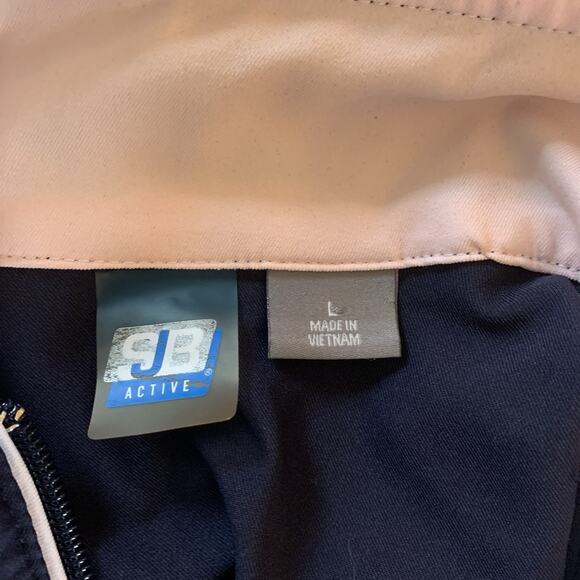 SJB Active Woman's Full Zip Windbreaker Jacket Pockets Blue & Pink Size Large - Picture 7 of 16